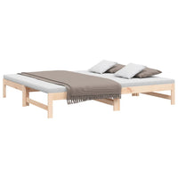 Dormeuse Estraibile 2x(90x190) cm Legno Massello di Pino cod mxl 55112