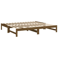 Dormeuse Estraibile Miele 2x(90x190) cm Legno Massello di Pino cod mxl 33274