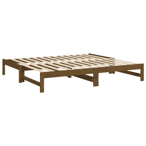 Dormeuse Estraibile Miele 2x(90x190) cm Legno Massello di Pino cod mxl 33274