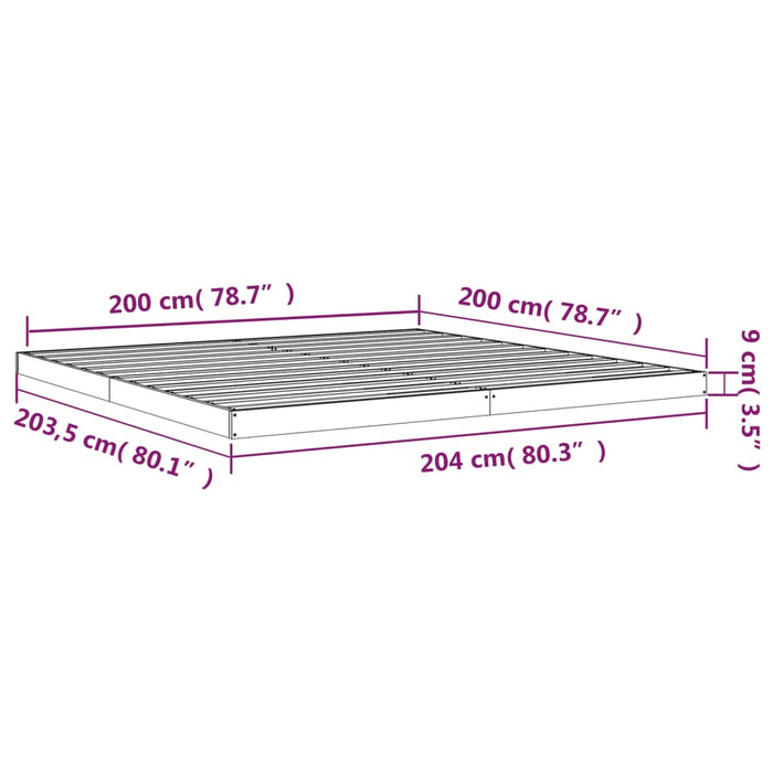 Giroletto 200x200 cm in Legno Massello di Pino cod mxl 60103