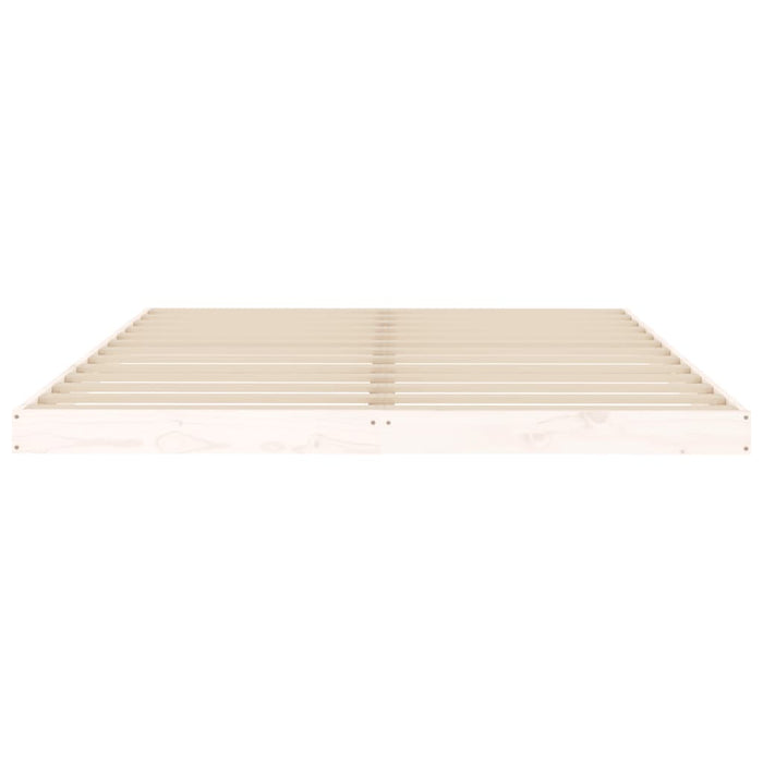 Giroletto Bianco 150x200cm Legno Massello di Pino 5FT King Size cod mxl 58473