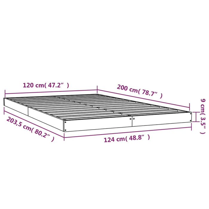 Giroletto Bianco 120x200 cm in Legno Massello di Pino cod mxl 48473