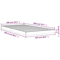 Giroletto Bianco 100x200 cm in Legno Massello di Pino cod mxl 57448