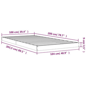 Giroletto Bianco 100x200 cm in Legno Massello di Pino cod mxl 57448