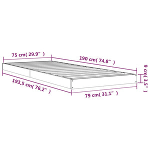 Giroletto 75x190 cm in Legno Massello di Pino 2FT6 Small Single cod mxl 60810