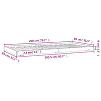 Giroletto 80x200 cm in Legno Massello di Pino 823499