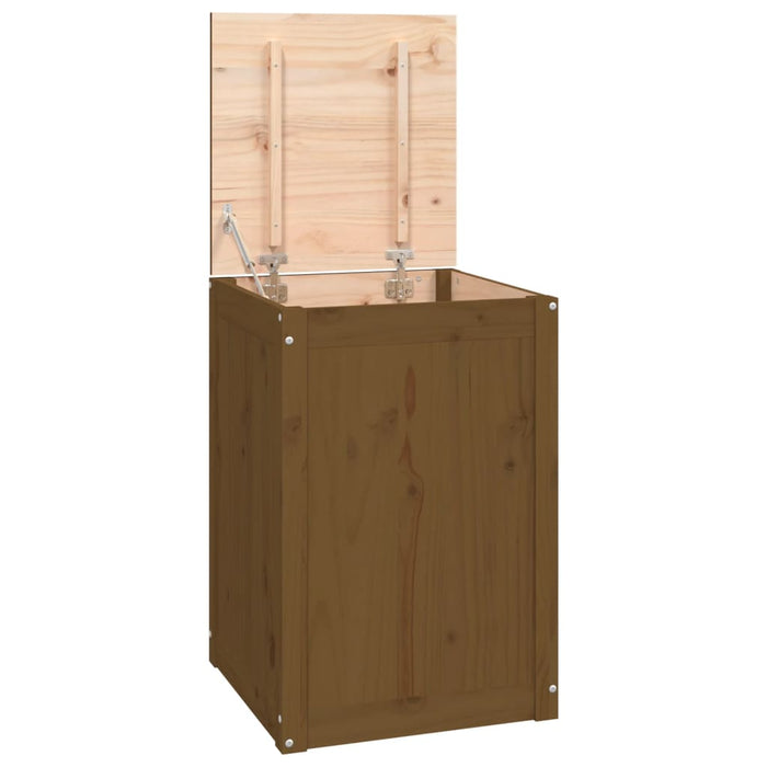 Contenitore per Bucato Miele 44x44x66 cm Legno Massello Pino