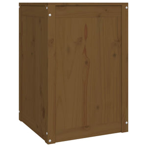 Contenitore per Bucato Miele 44x44x66 cm Legno Massello Pino