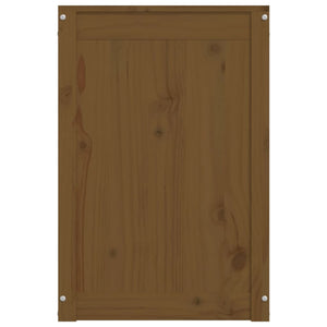 Contenitore per Bucato Miele 44x44x66 cm Legno Massello Pino