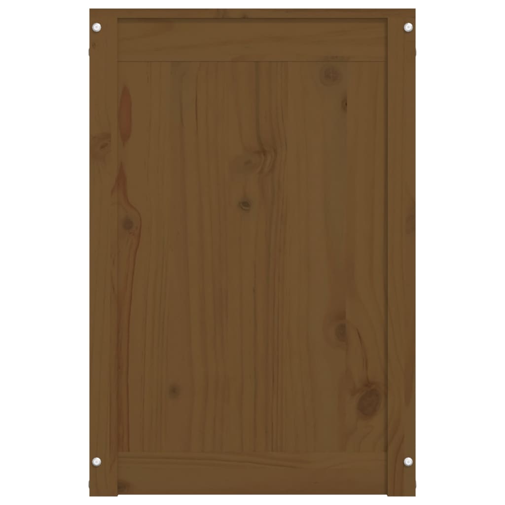 Contenitore per Bucato Miele 88,5x44x66 cm Legno Massello Pino