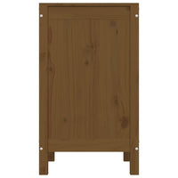 Contenitore per Bucato Miele 44x44x76 cm Legno Massello Pino