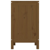 Contenitore per Bucato Miele 44x44x76 cm Legno Massello Pino