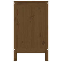 Contenitore per Bucato Miele 88,5x44x76 cm Legno Massello Pino