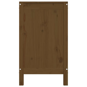 Contenitore per Bucato Miele 88,5x44x76 cm Legno Massello Pino