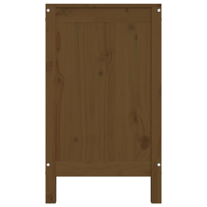 Contenitore per Bucato Miele 88,5x44x76 cm Legno Massello Pino