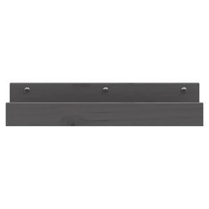 Mensole da Parete 2 pz Grigio 50x12x9cm Legno Massello di Pino cod mxl 32787