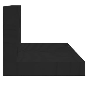 Mensole da Parete 2 pz Nero 80x11x9cm in Legno Massello di Pino cod mxl 33361