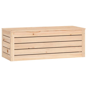 Contenitore Portaoggetti 89x36,5x33 cm Legno Massello Pino 823619