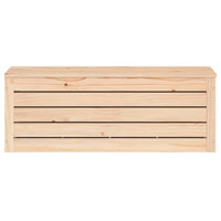 Contenitore Portaoggetti 89x36,5x33 cm Legno Massello Pino 823619