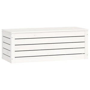 Contenitore Portaoggetti Bianco 89x36,5x33cm Massello di Pino 823620