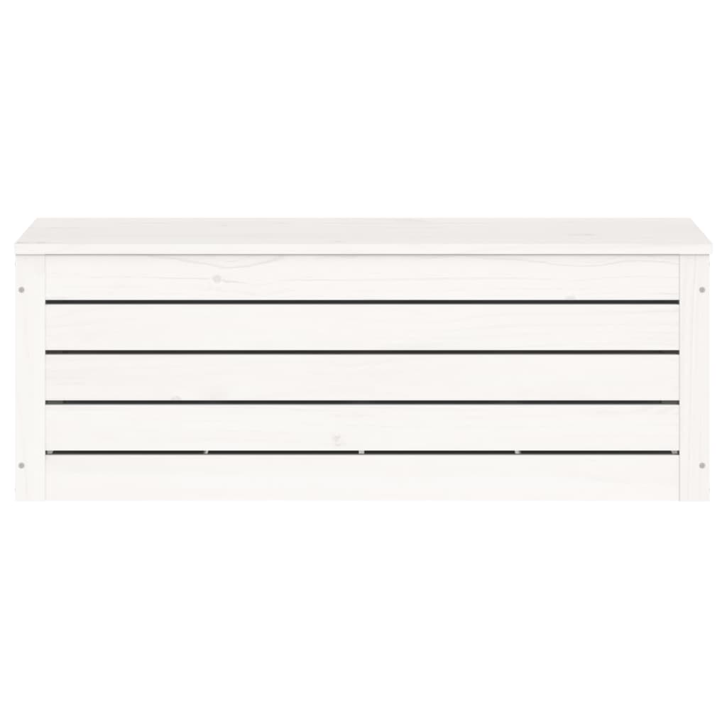 Contenitore Portaoggetti Bianco 89x36,5x33cm Massello di Pino cod mxl 61216