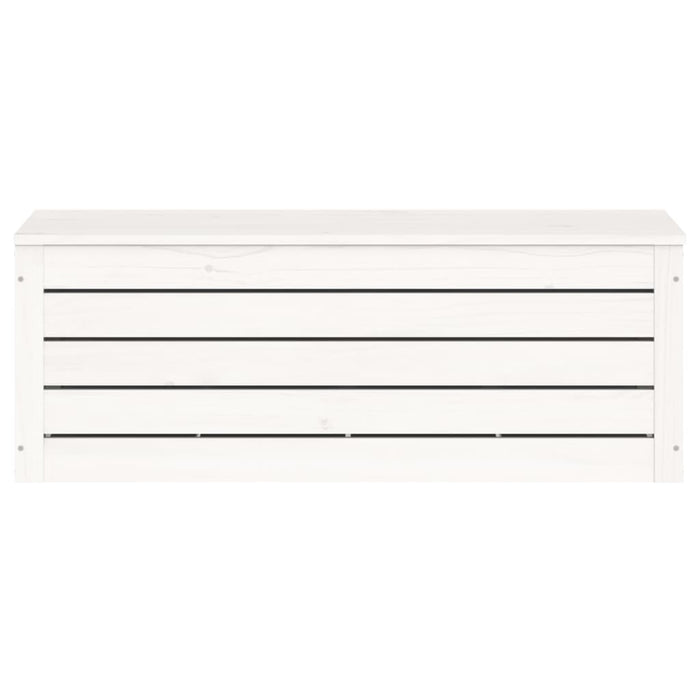 Contenitore Portaoggetti Bianco 89x36,5x33cm Massello di Pino cod mxl 61216