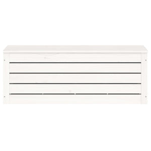 Contenitore Portaoggetti Bianco 89x36,5x33cm Massello di Pino 823620