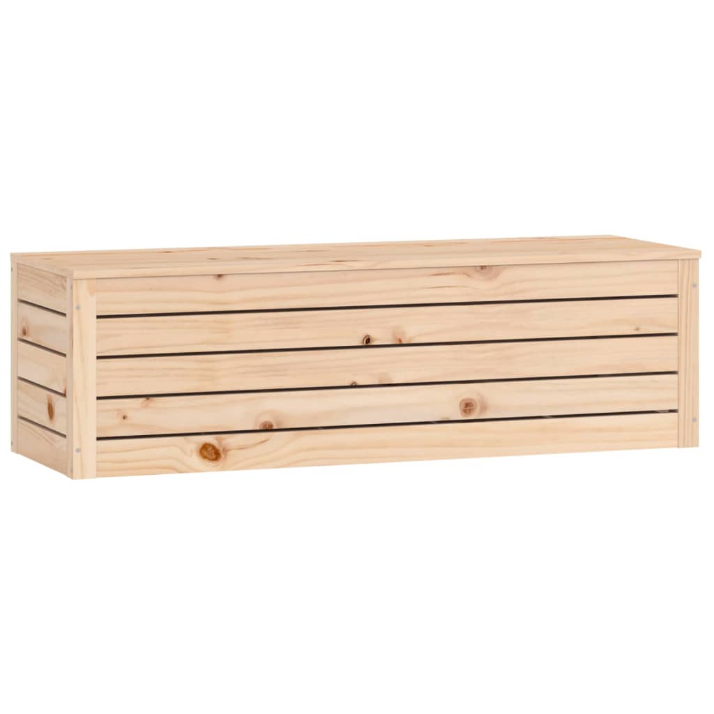 Contenitore Portaoggetti 109x36,5x33 cm Legno Massello Pino 823624