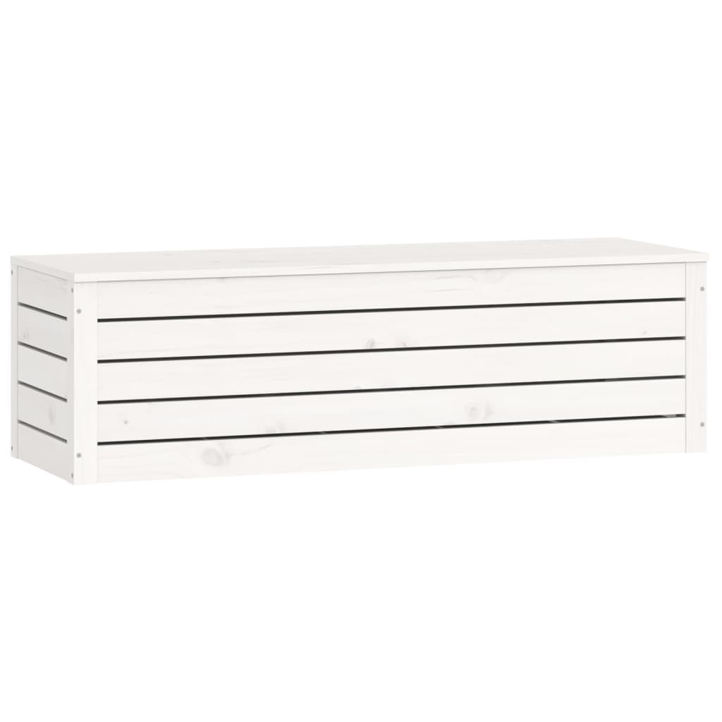 Contenitore Portaoggetti Bianco 109x36,5x33cm Massello di Pino cod mxl 62556