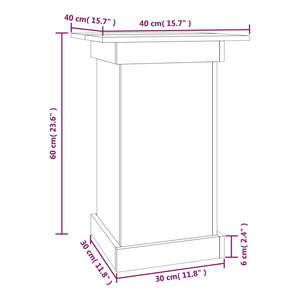 Portafiori 40x40x60 cm in Legno Massello di Pino 823629