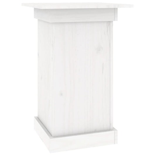 Portafiori bianco 40x40x60 cm in Legno Massello di Pino 823630