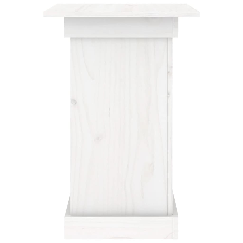 Portafiori bianco 40x40x60 cm in Legno Massello di Pino cod mxl 65179