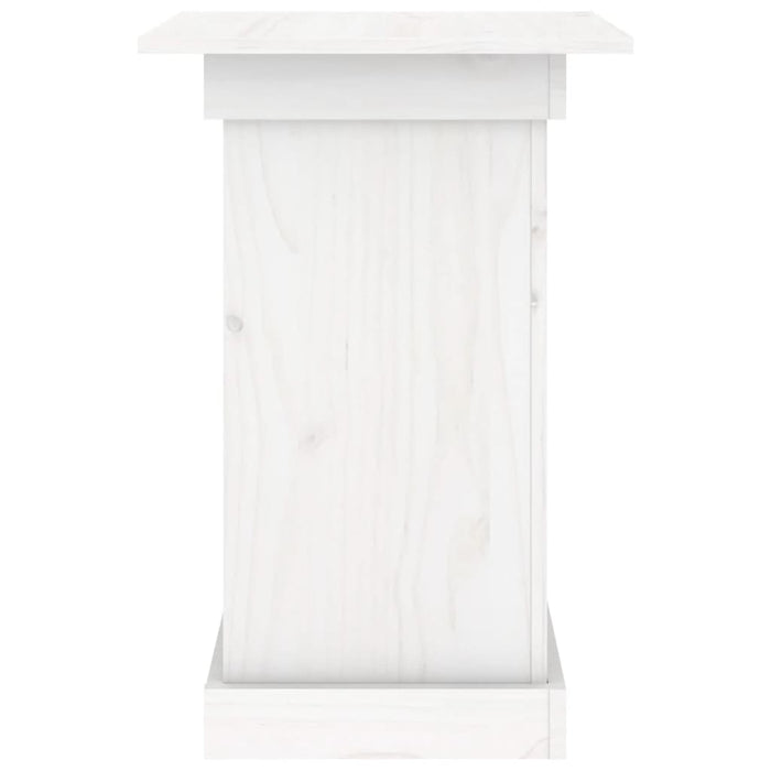 Portafiori bianco 40x40x60 cm in Legno Massello di Pino cod mxl 65179