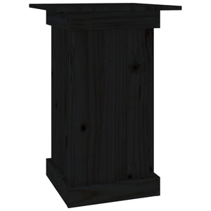 Portafiori Nero 40x40x60 cm in Legno Massello di Pino cod 11557