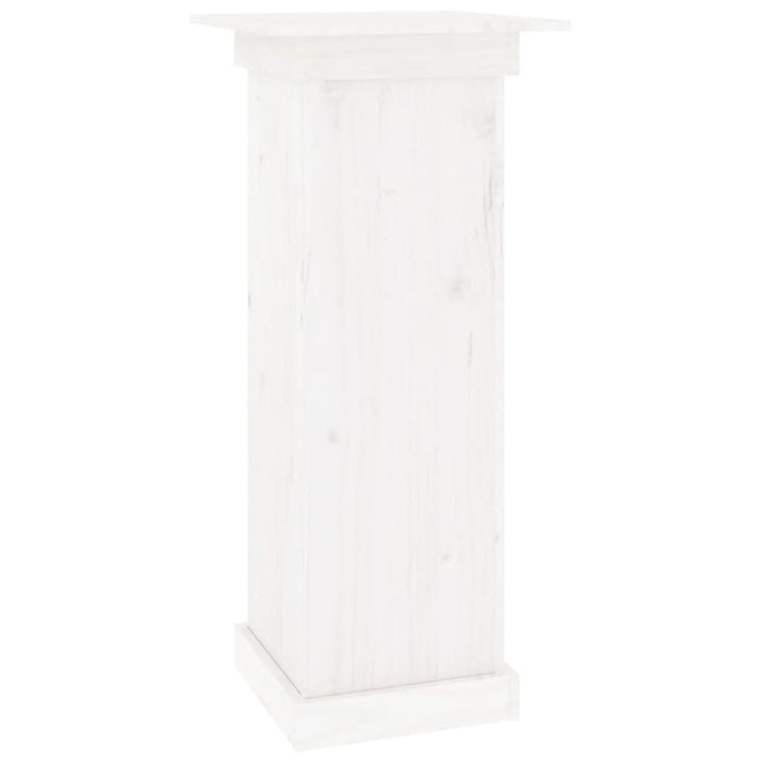 Supporto per Fiori Bianco 40x40x90 cm in Legno Massello di Pino cod mxl 65657