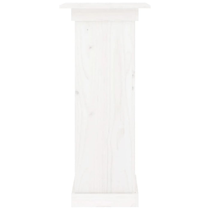 Supporto per Fiori Bianco 40x40x90 cm in Legno Massello di Pino cod mxl 65657