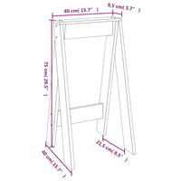 Sgabelli 2 pz Miele 40x40x75 cm in Legno Massello di Pino 823672