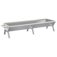 Vassoio per Barbecue Argento 158x42x31 cm Acciaio Inox 319968