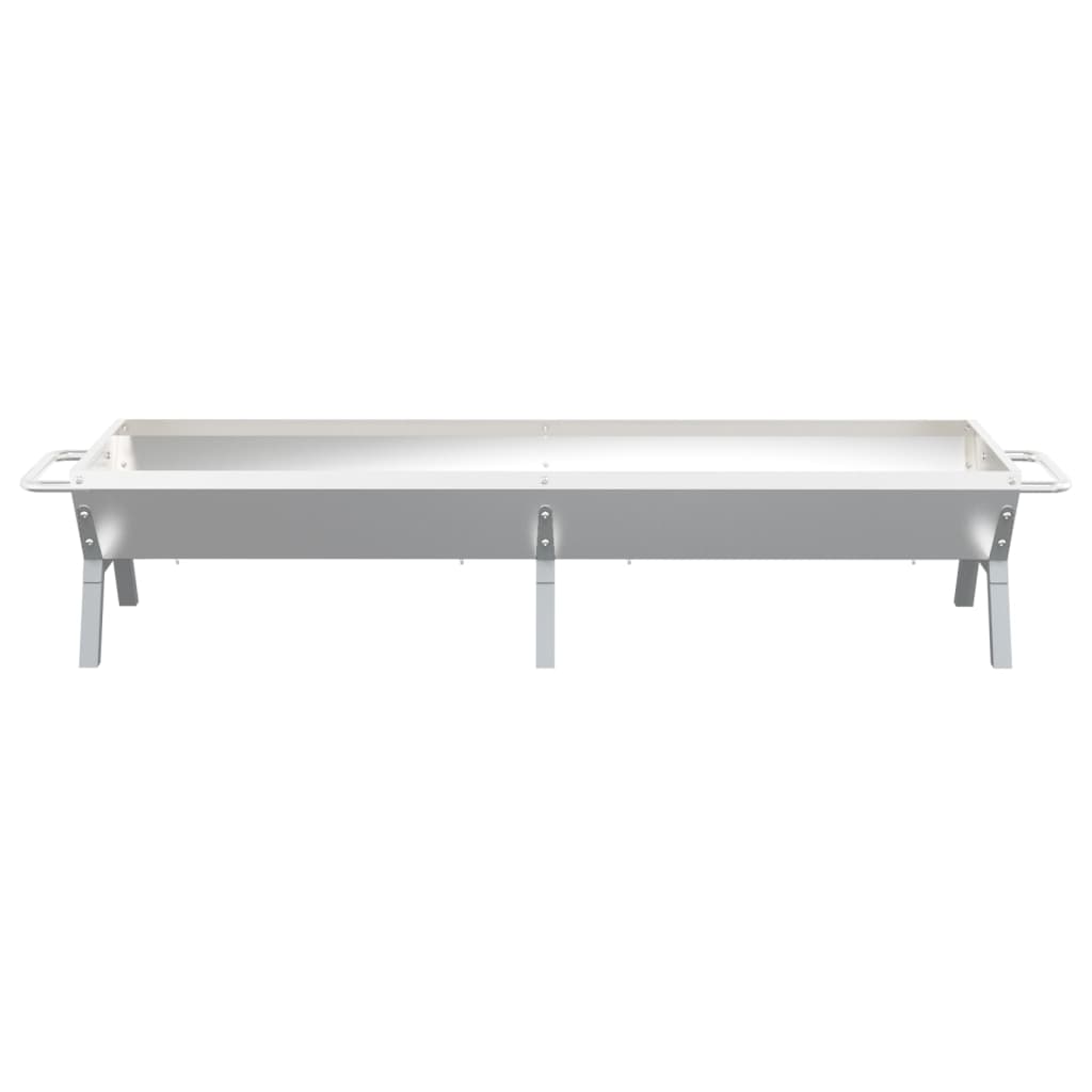 Vassoio per Barbecue Argento 158x42x31 cm Acciaio Inox 319968