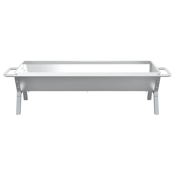 Vassoio per Barbecue Argento 118x42x30,5 cm Acciaio Inox 319969