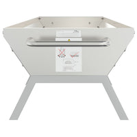 Vassoio per Barbecue Argento 118x42x30,5 cm Acciaio Inox 319969