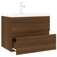 Mobile Bagno Lavabo Integrato Rovere Marrone Legno Multistratocod mxl 124158