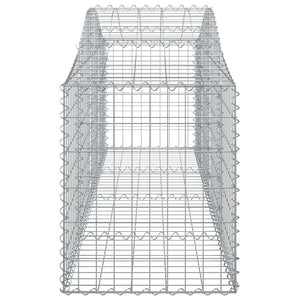 Cesto Gabbione ad Arco 200x50x60/80 cm Ferro Zincato 153393