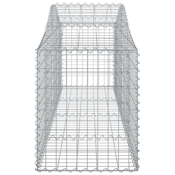 Cesto Gabbione ad Arco 200x50x60/80 cm Ferro Zincato 153393