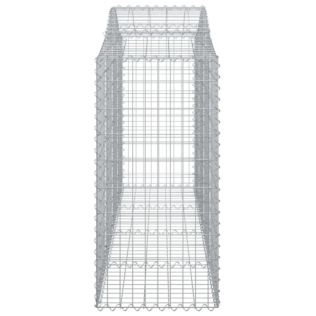 Cesto Gabbione ad Arco 200x50x120/140 cm Ferro Zincato 153396