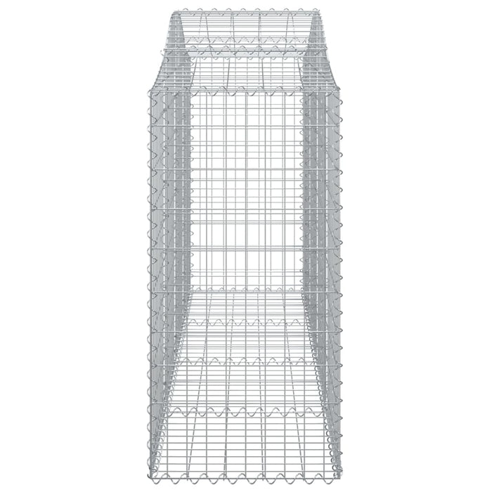 Cesto Gabbione ad Arco 200x50x120/140 cm Ferro Zincato 153396