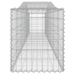 Cesto Gabbione ad Arco 400x50x60/80 cm Ferro Zincato 153413