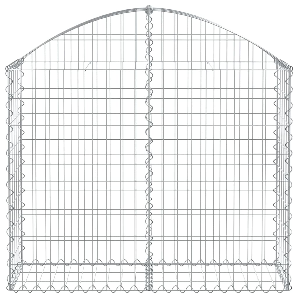 Cesto Gabbione ad Arco 100x30x80/100 cm Ferro Zincato 153424