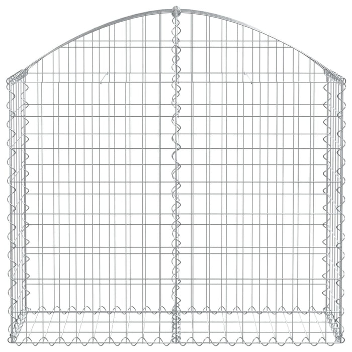 Cesto Gabbione ad Arco 100x30x80/100 cm Ferro Zincato 153424