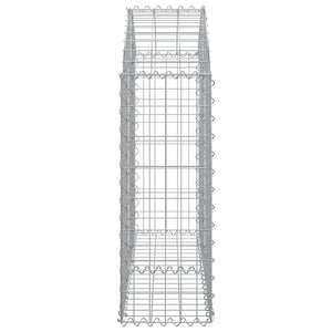 Cesto Gabbione ad Arco 100x30x80/100 cm Ferro Zincato 153424